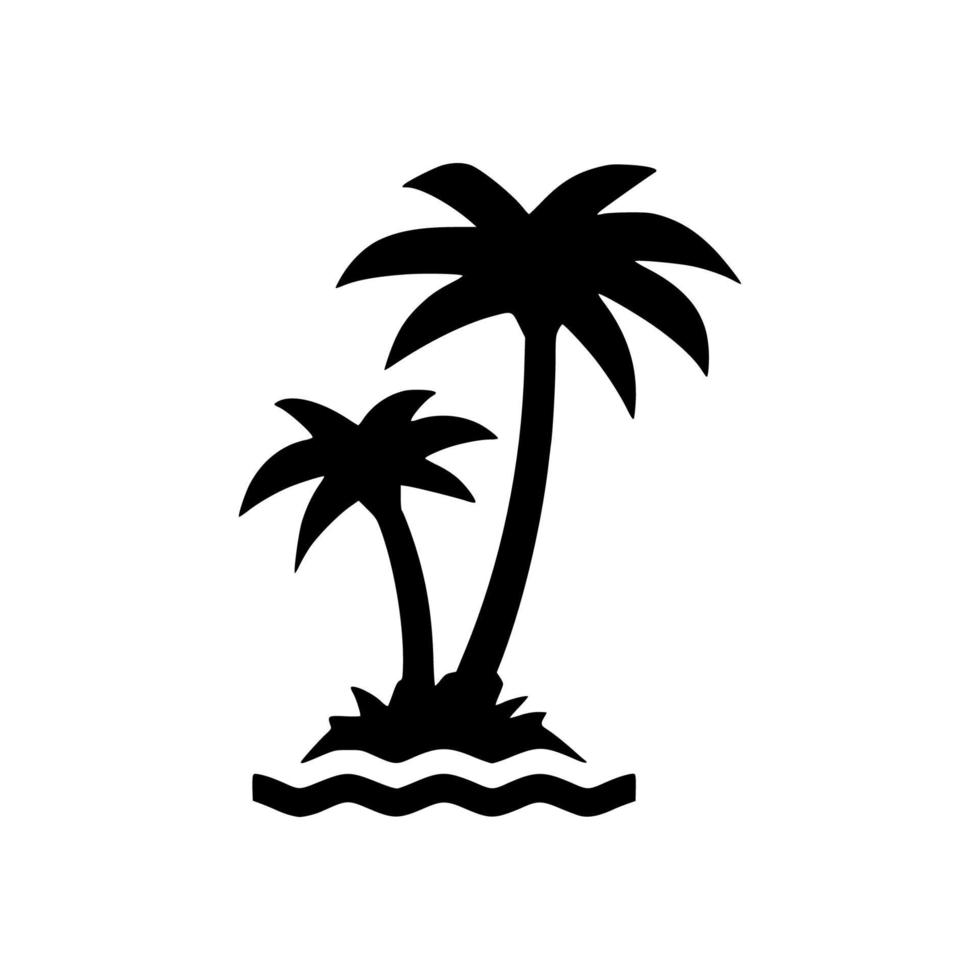 beach icon or logo isolated sign symbol vector illustration