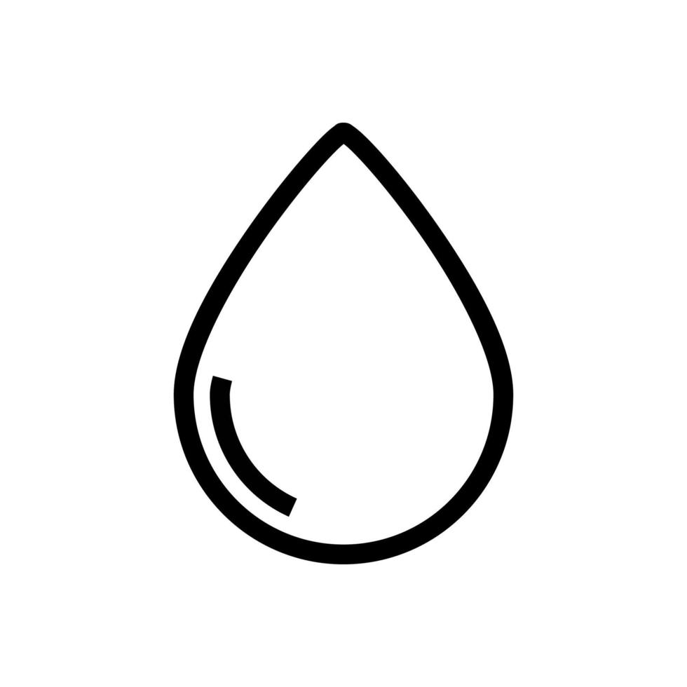 icono de agua, ilustración vectorial plana. diseño eps 10 vector