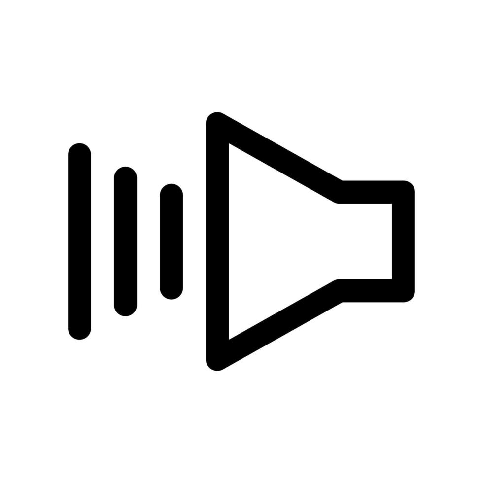 speaker volume flat vector icon. for graphic design, logo, web site, social media, mobile app, Eps 10