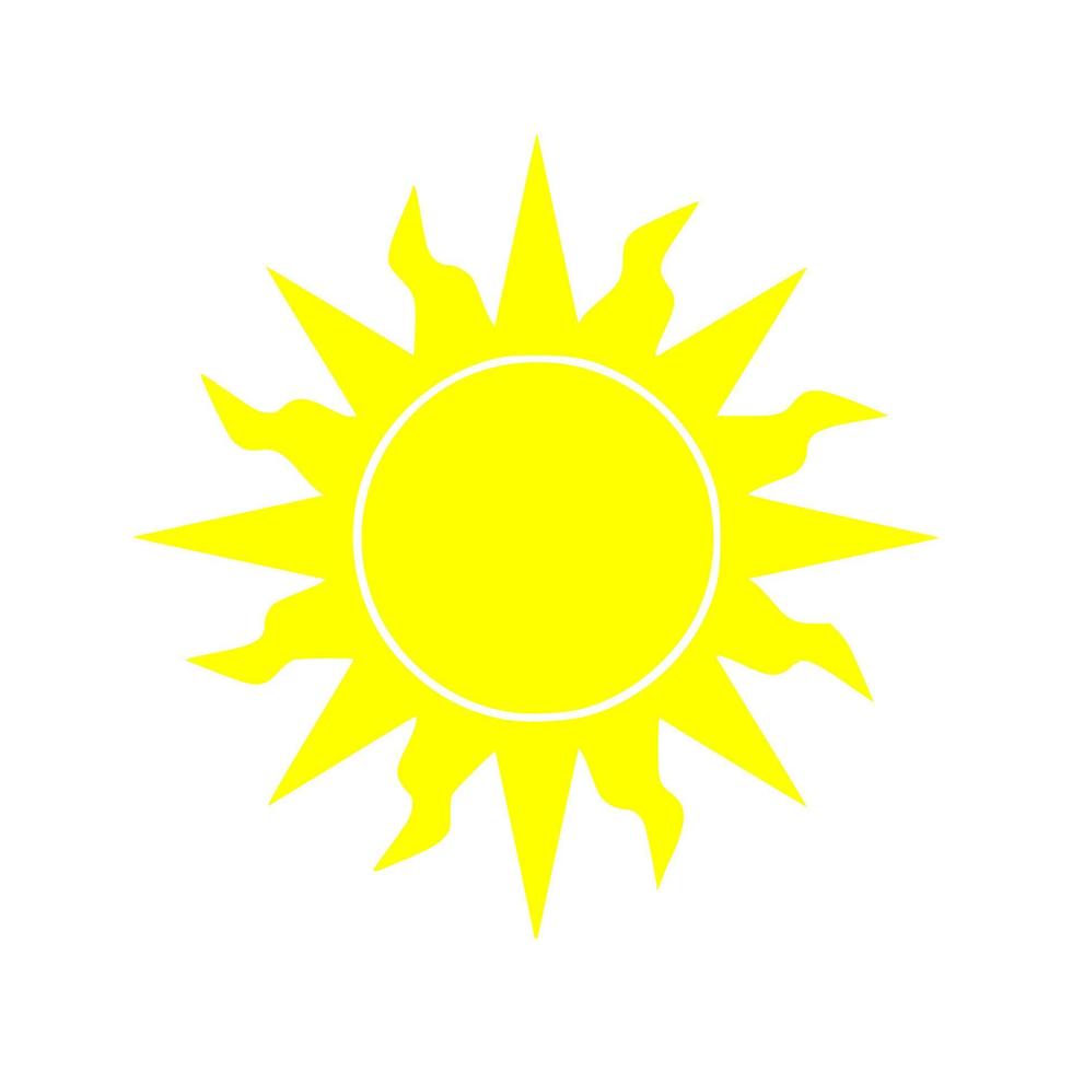 Sun Icon simple vector