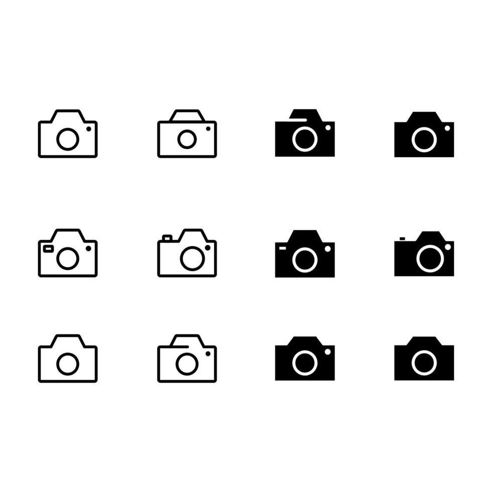 camera icon logo vector