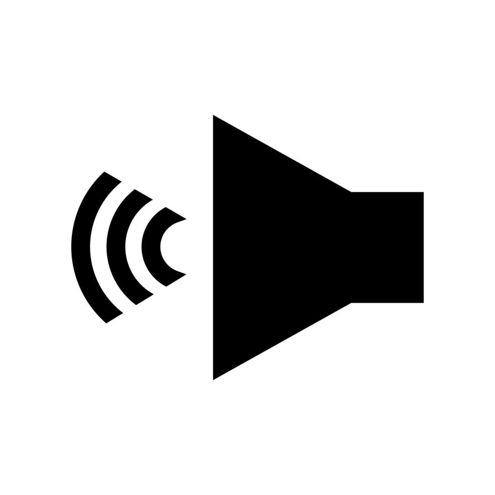 speaker volume flat vector icon. for graphic design, logo, web site, social media, mobile app, Eps 10