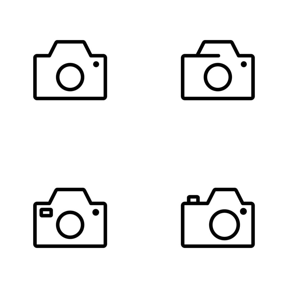 camera icon logo vector