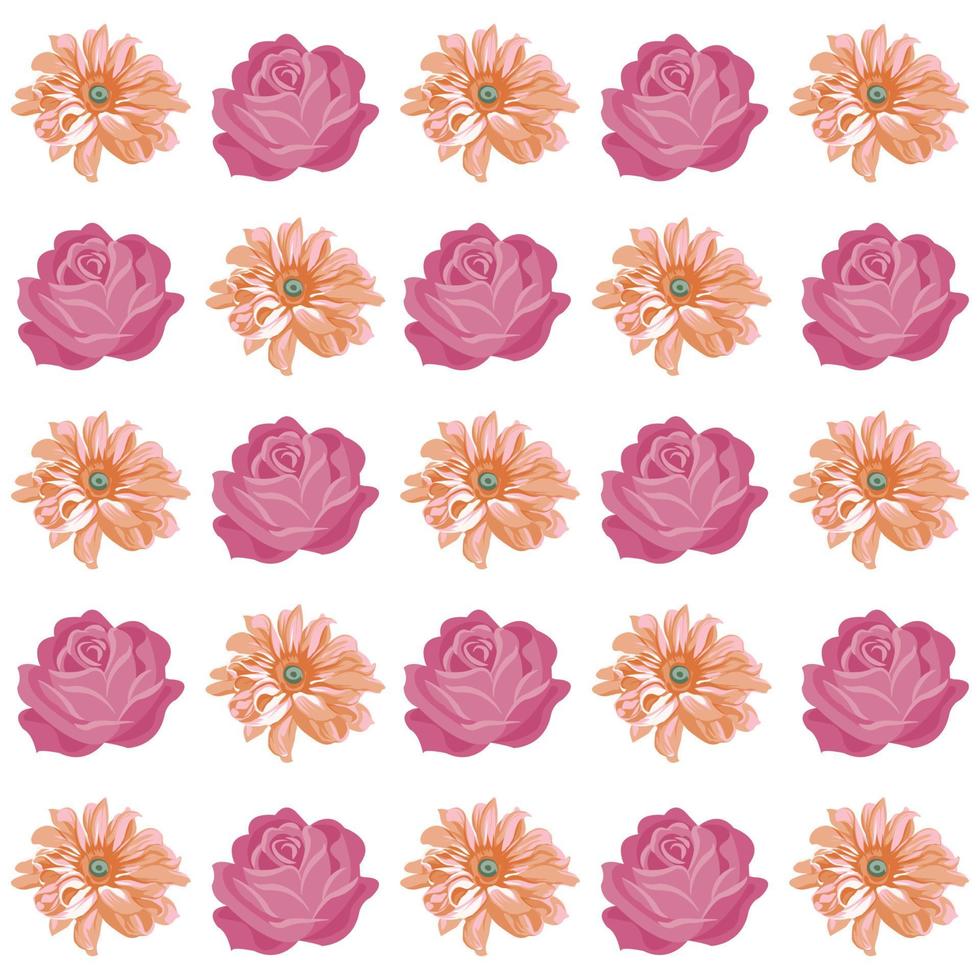 Blooming midsummer meadow seamless pattern. Plant background for fashion, wallpapers, print. A lot of different flowers on the field. Liberty style millefleurs. Trendy floral design vector