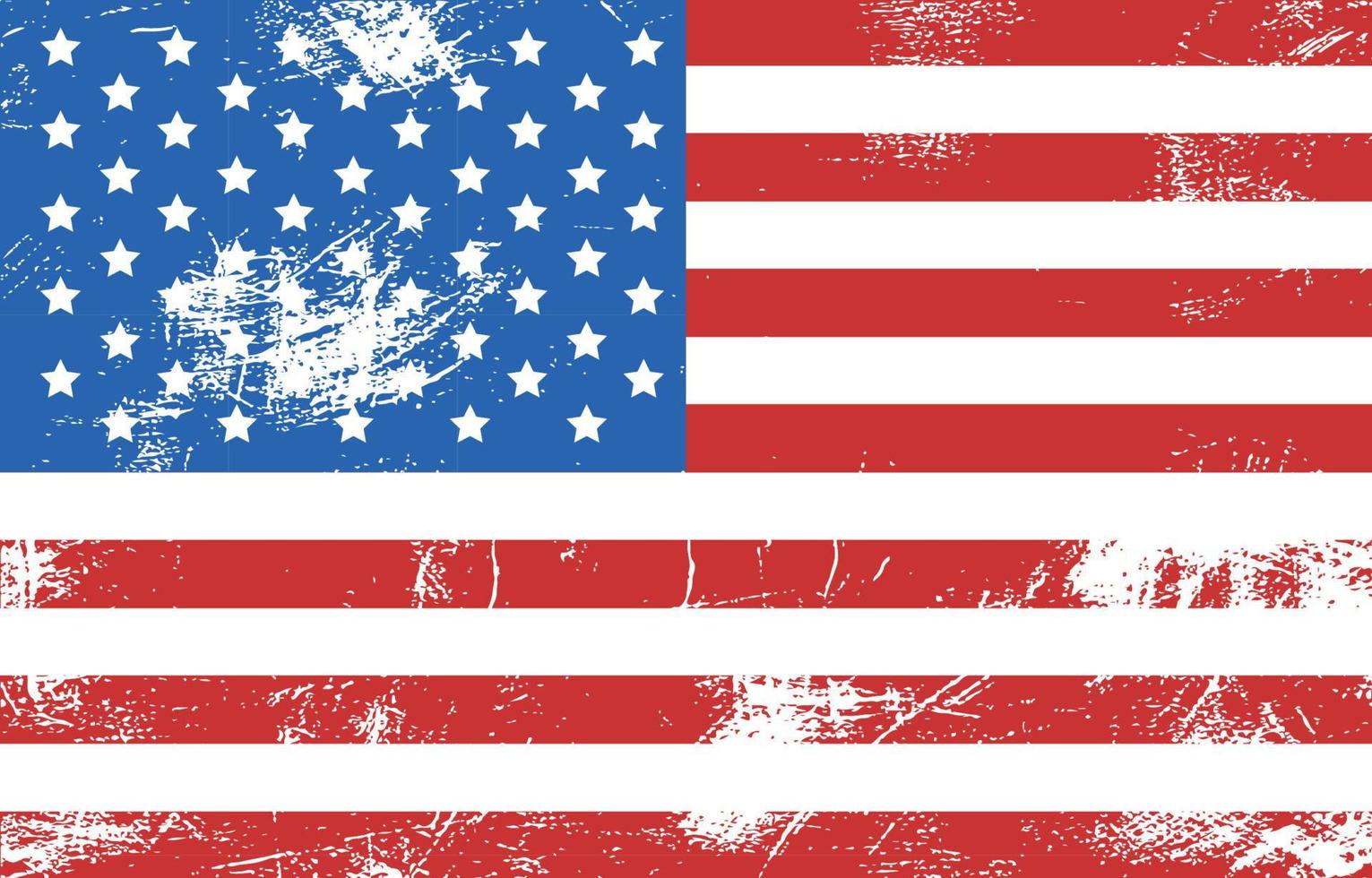 Distressed American Flag vector