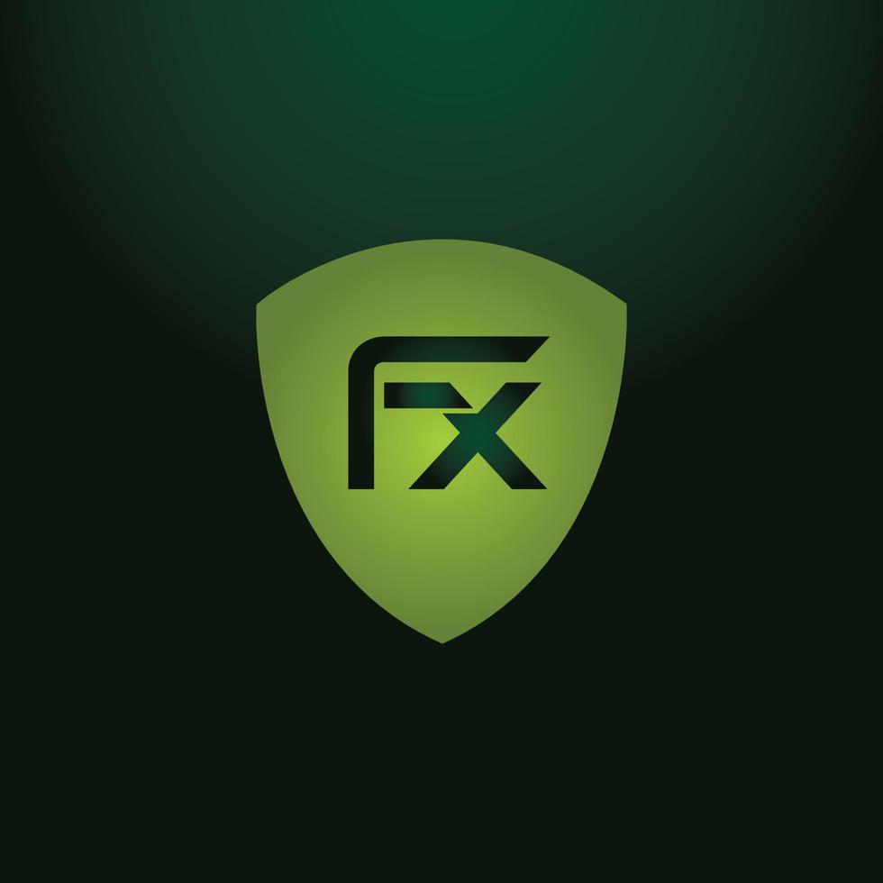FX letter logo design on black background. FX creative initials letter logo concept. fx icon design. vector