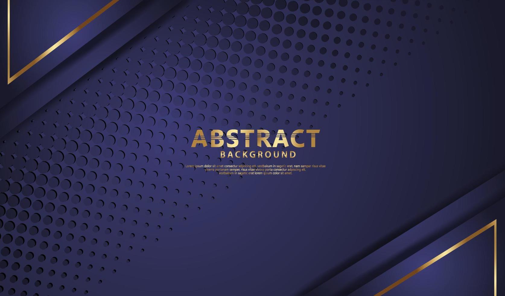 Luxury dark blue overlap layers background vector