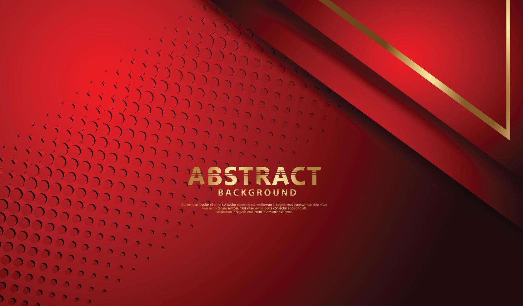 Luxury dark red overlap layers background vector