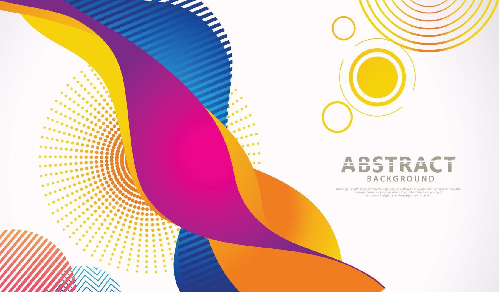 Abstract background with moving colorful dynamic effect vector