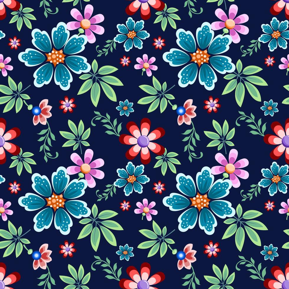 Seamless Floral Pattern in vector