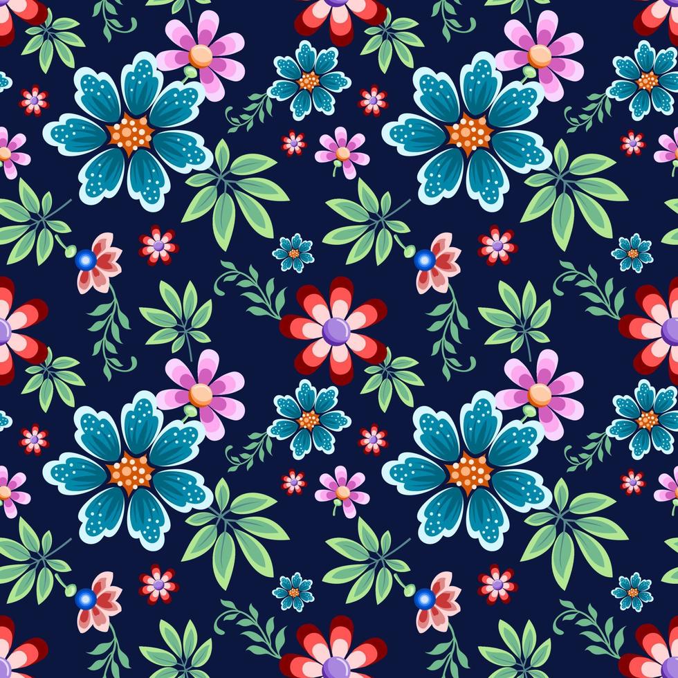 Seamless Floral Pattern in vector