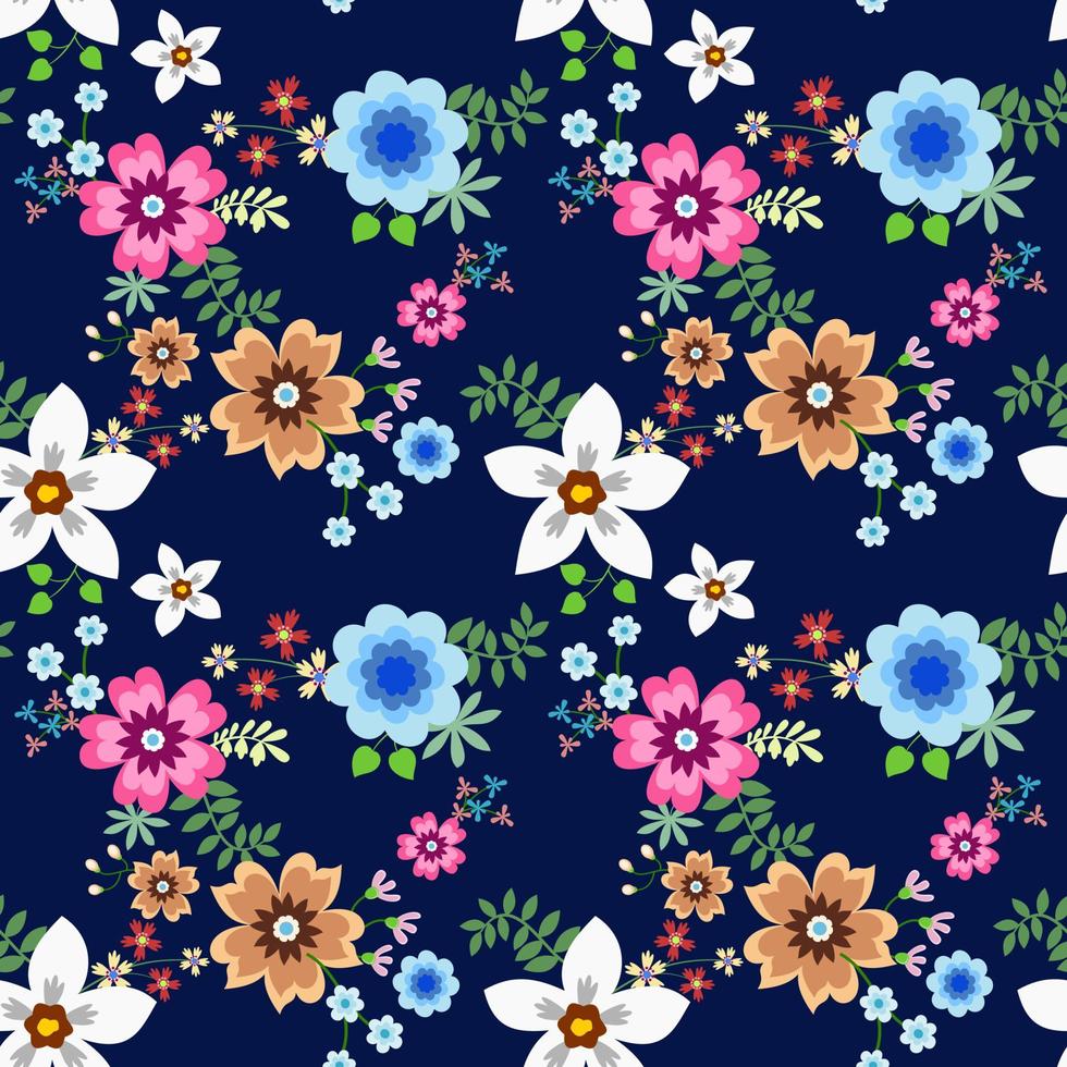 Seamless Floral Pattern in vector