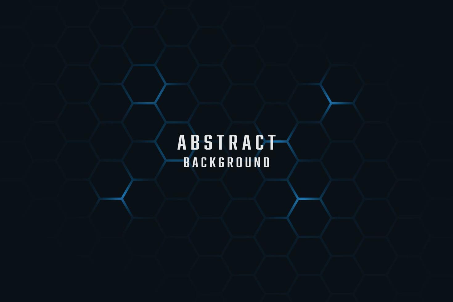 Vector abstract blue light hexagon. Modern futuristic background.