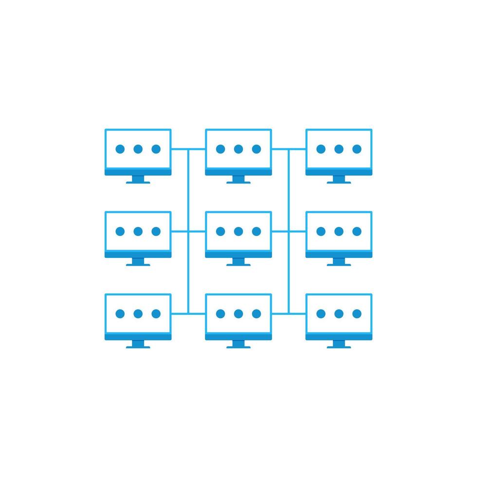 computer blockchain matrix design vector illustration.