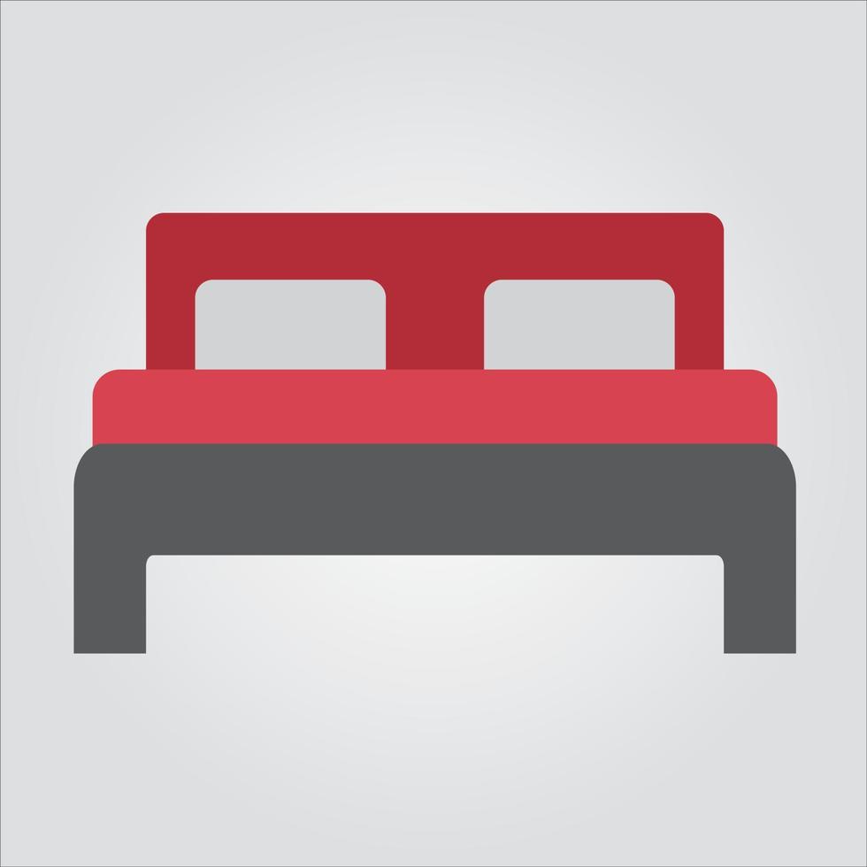 Isolated Color Bed Set Icon Scalable Vector Graphic