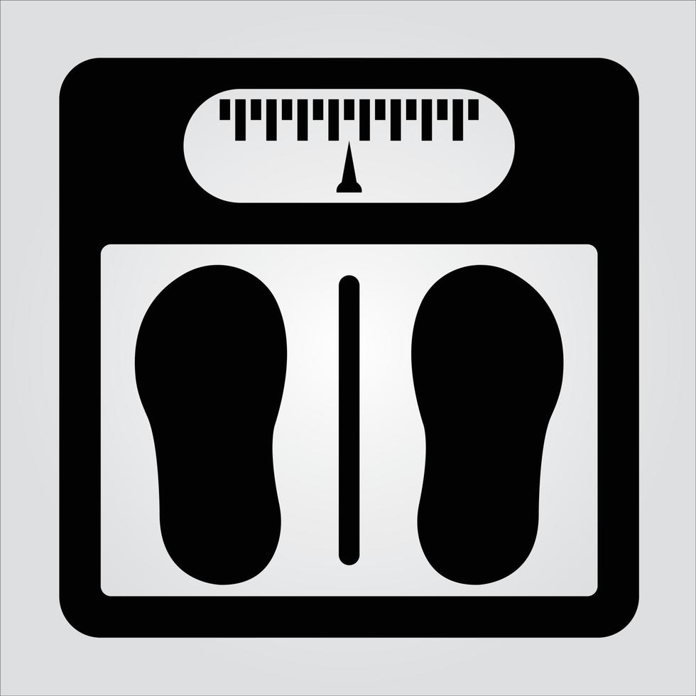 Isolated Glyph Weight Scale Icon Scalable Vector Graphic