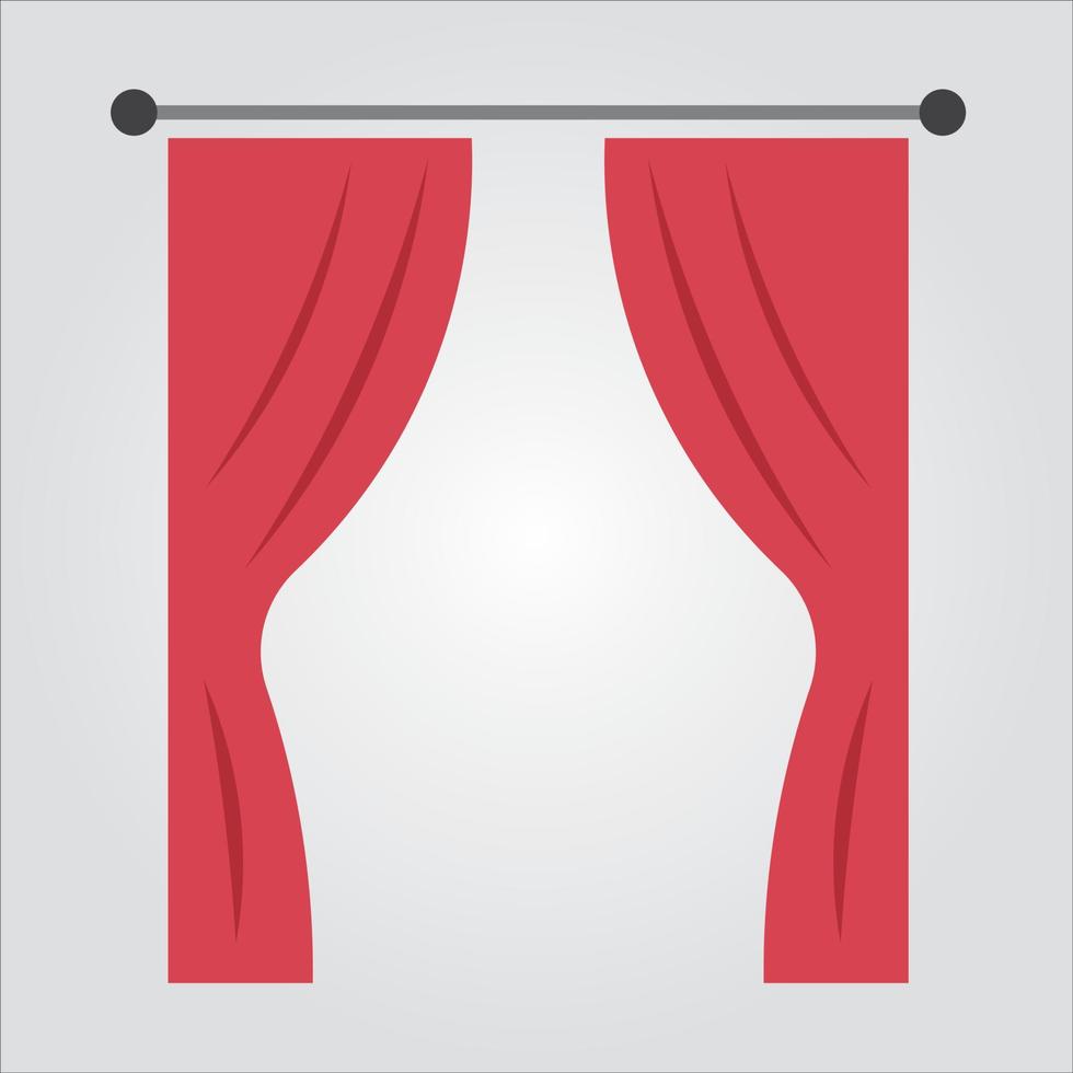 Isolated Color Curtain Icon Scalable Vector Graphic