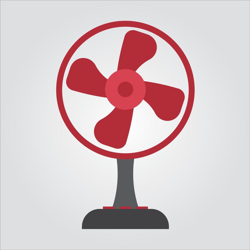 Isolated Color Desk Fan Icon Scalable Vector Graphic