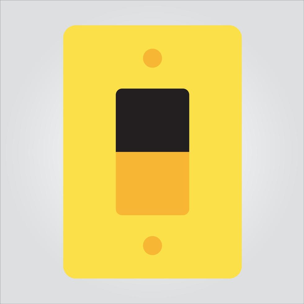 Isolated Color Light Switch Icon Electricity Scalable Vector Graphic