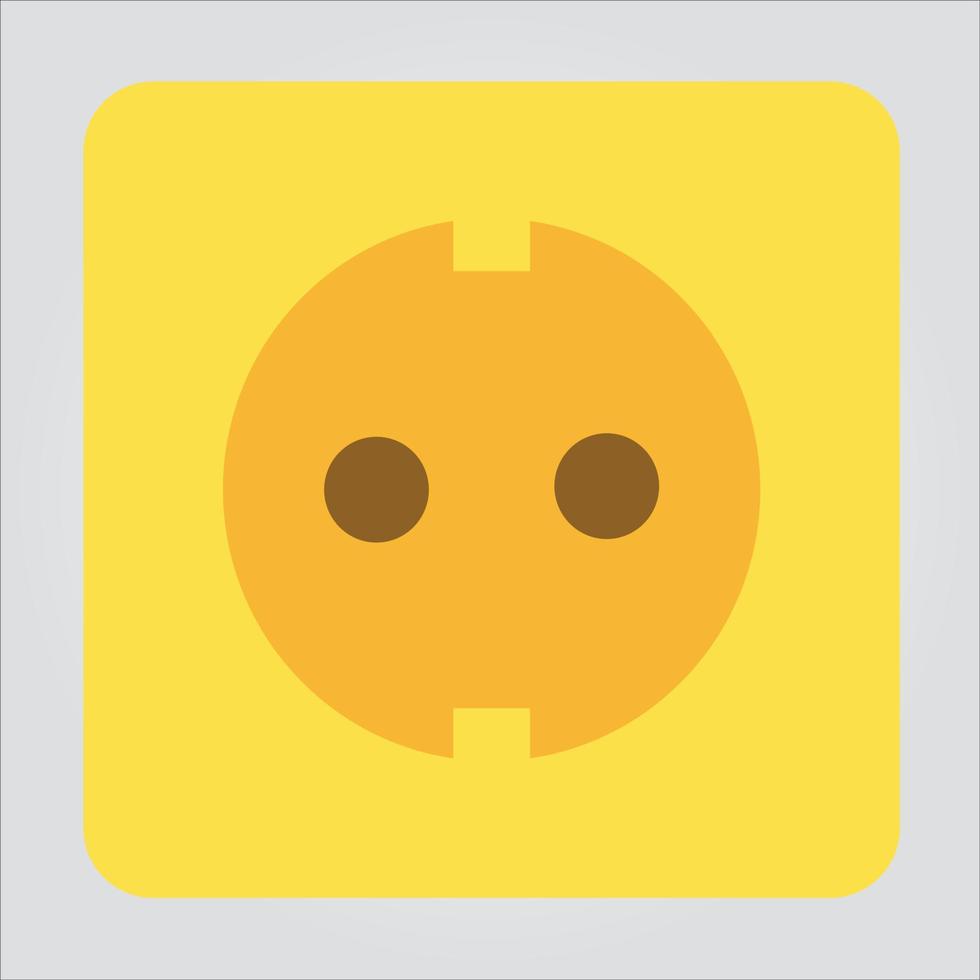 Isolated Color Socket Icon Electricity Scalable Vector Graphic