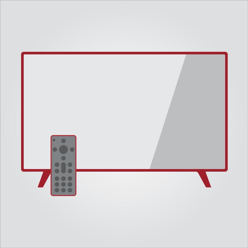 icono de tv led de color aislado gráfico vectorial escalable vector