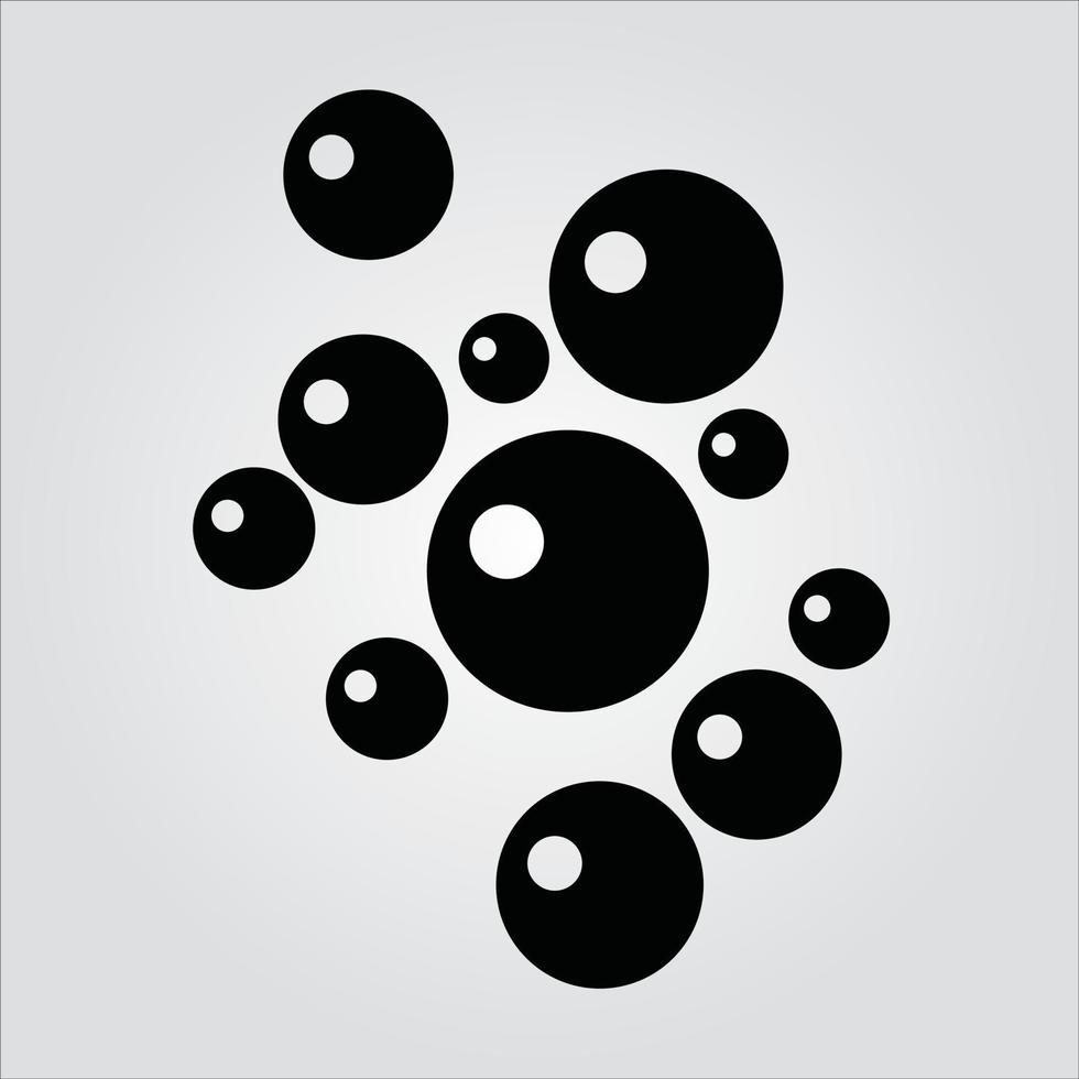 Isolated Glyph Bubble Icon Scalable Vector Graphic