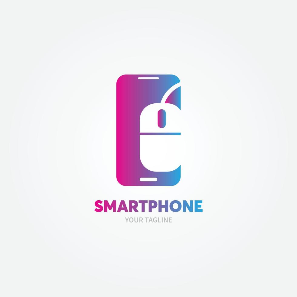 smartphone icon, Mobile phone logo vector illustration