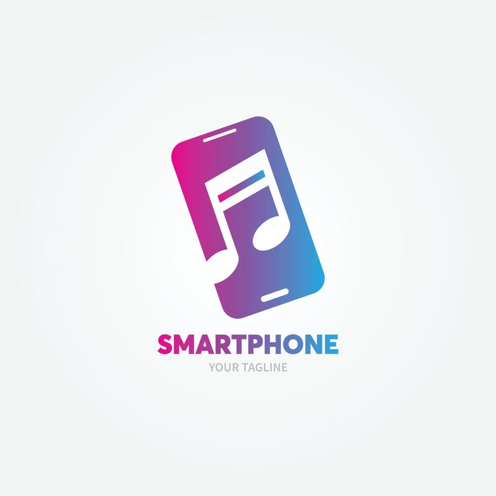 smartphone icon, Mobile phone logo vector illustration