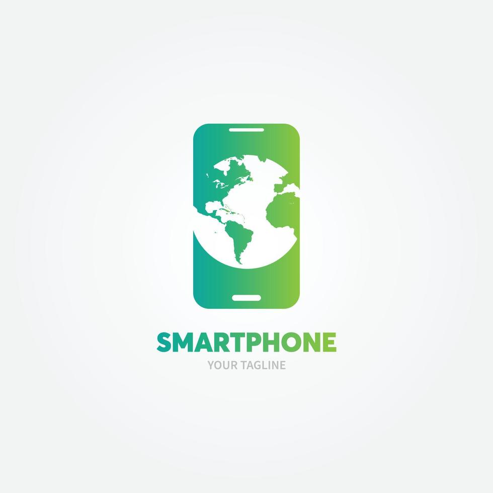 smartphone icon, Mobile phone logo vector illustration