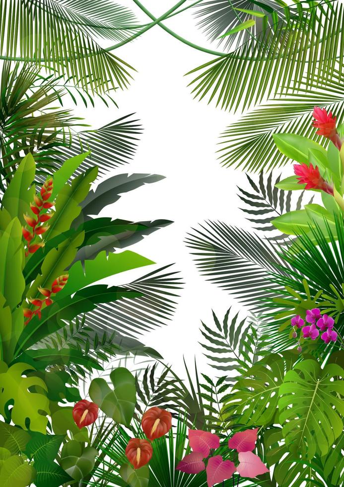 fondo tropical exótico.vector vector