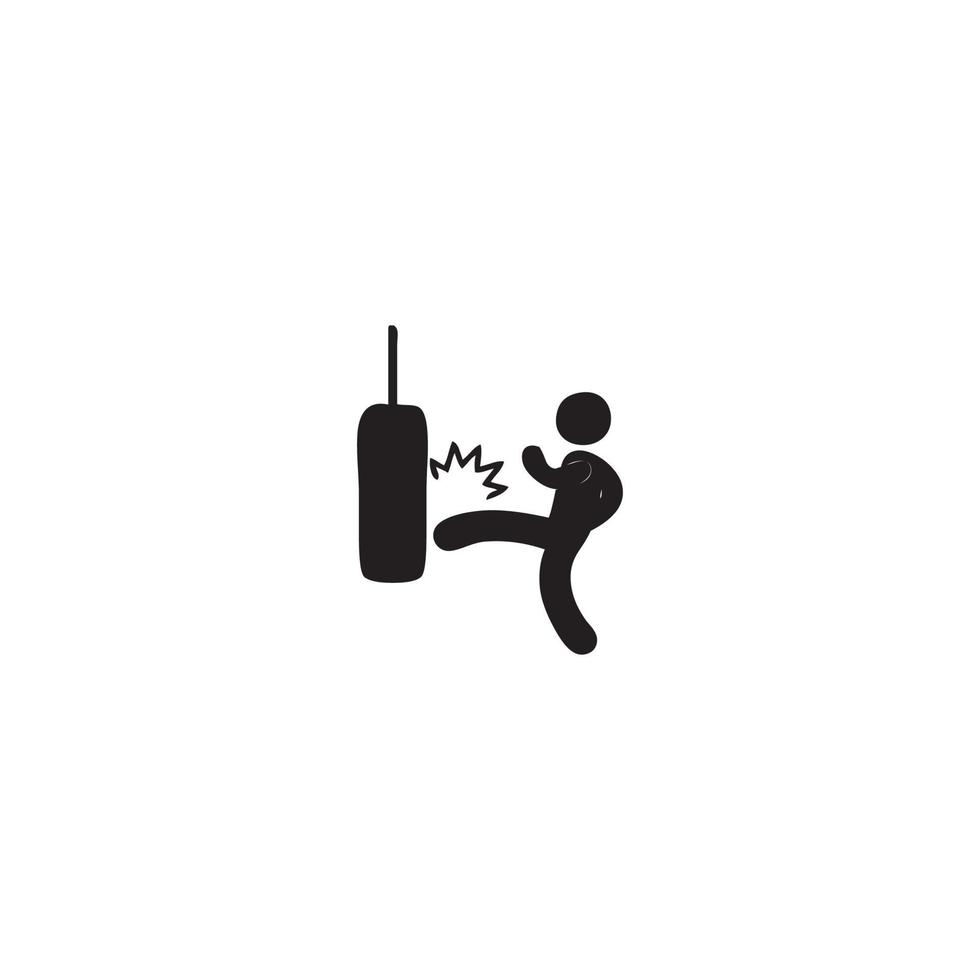 Man People Athletic Gym Gymnasium Body Building Exercise Healthy Training Workout Sign Symbol Pictogram Icon vector