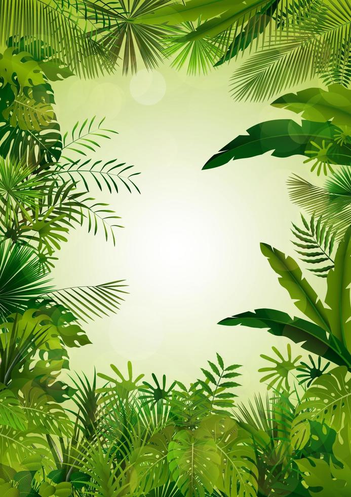 Exotic tropical background .Vector illustration vector