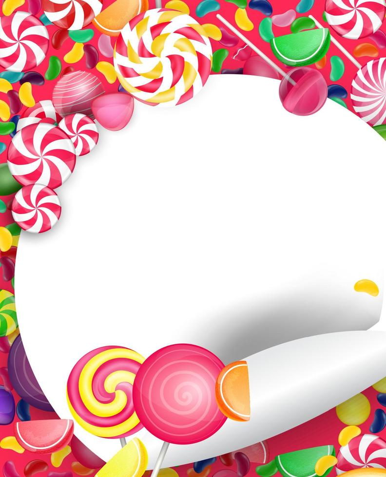 Colorful candy background.vector vector