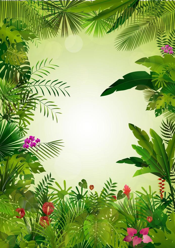 Tropical background beautiful vector