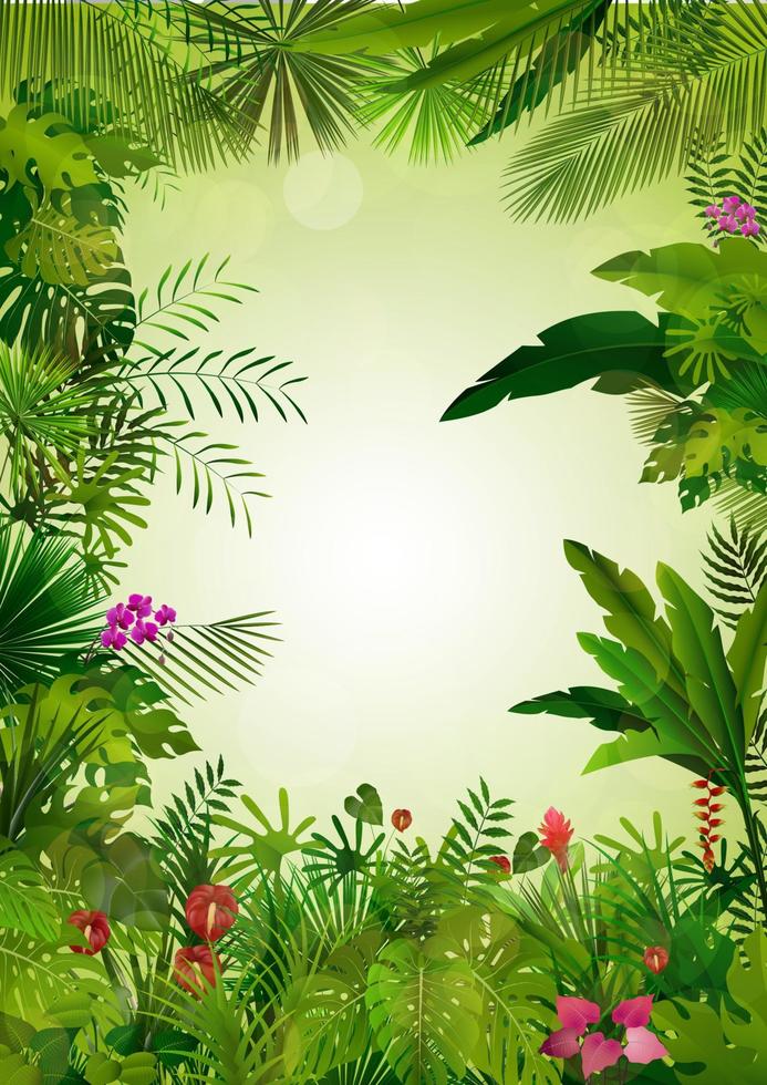 fondo tropical hermoso vector