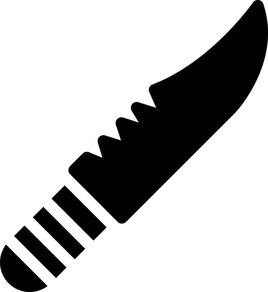 ilustración de vector de cuchillo sobre un fondo. símbolos de primera calidad. iconos vectoriales para concepto o diseño gráfico