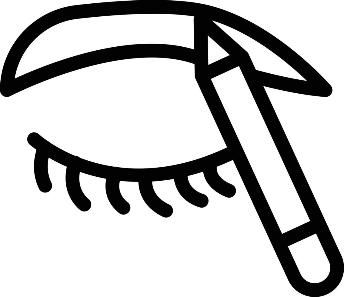 ilustración de vector de ojo sobre un fondo. símbolos de primera calidad. iconos vectoriales para concepto o diseño gráfico.