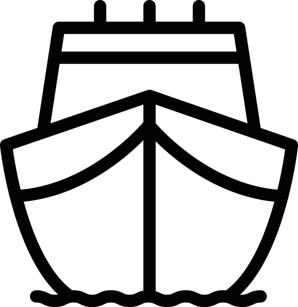 Ilustración de vector de crucero sobre un fondo. símbolos de primera calidad. iconos vectoriales para concepto o diseño gráfico