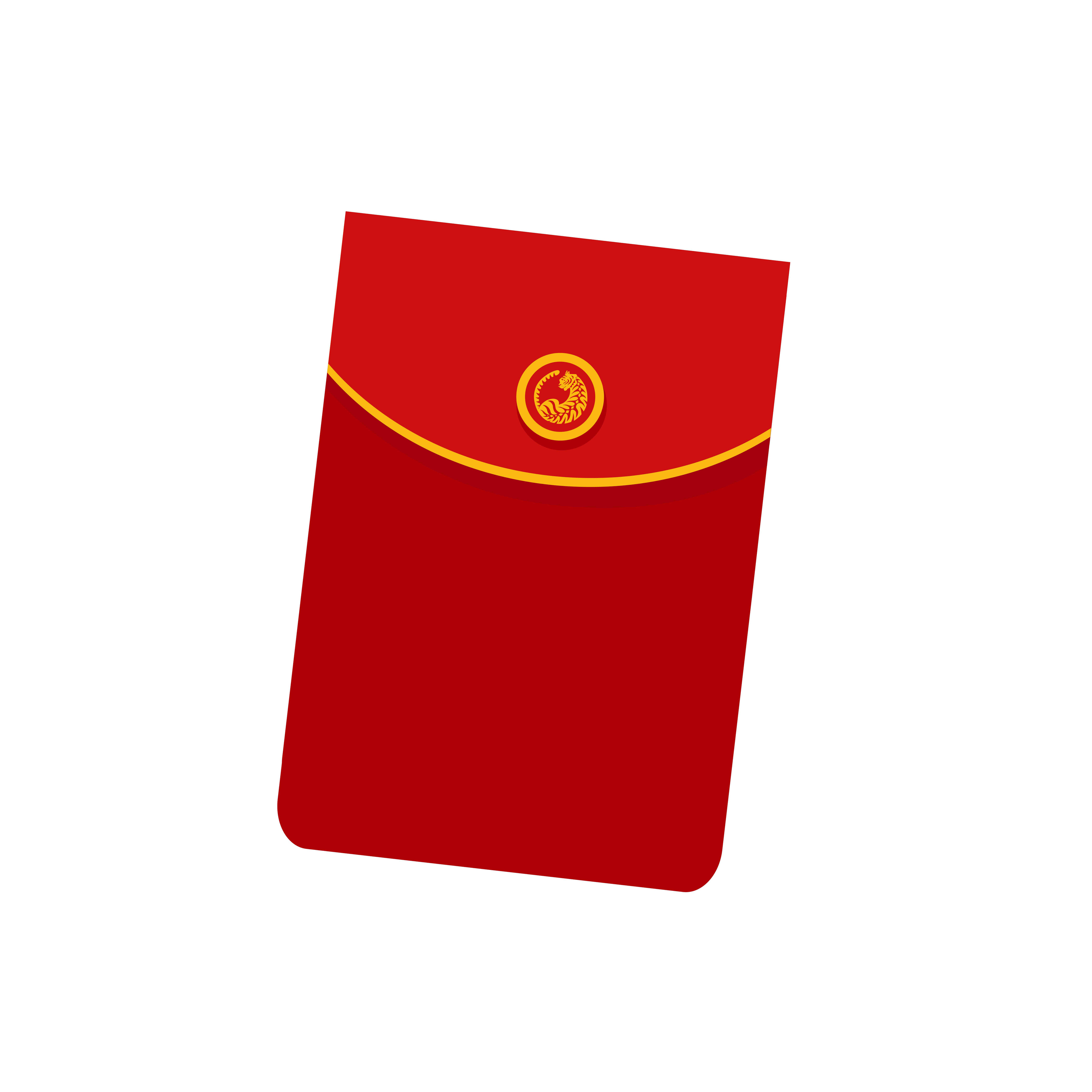 Chinese reward isolated element. Red paper pack. CNY Envelope. Year of the  Tiger. Red pack with zodiac symbol. Flat vector illustration. 6134621  Vector Art at Vecteezy
