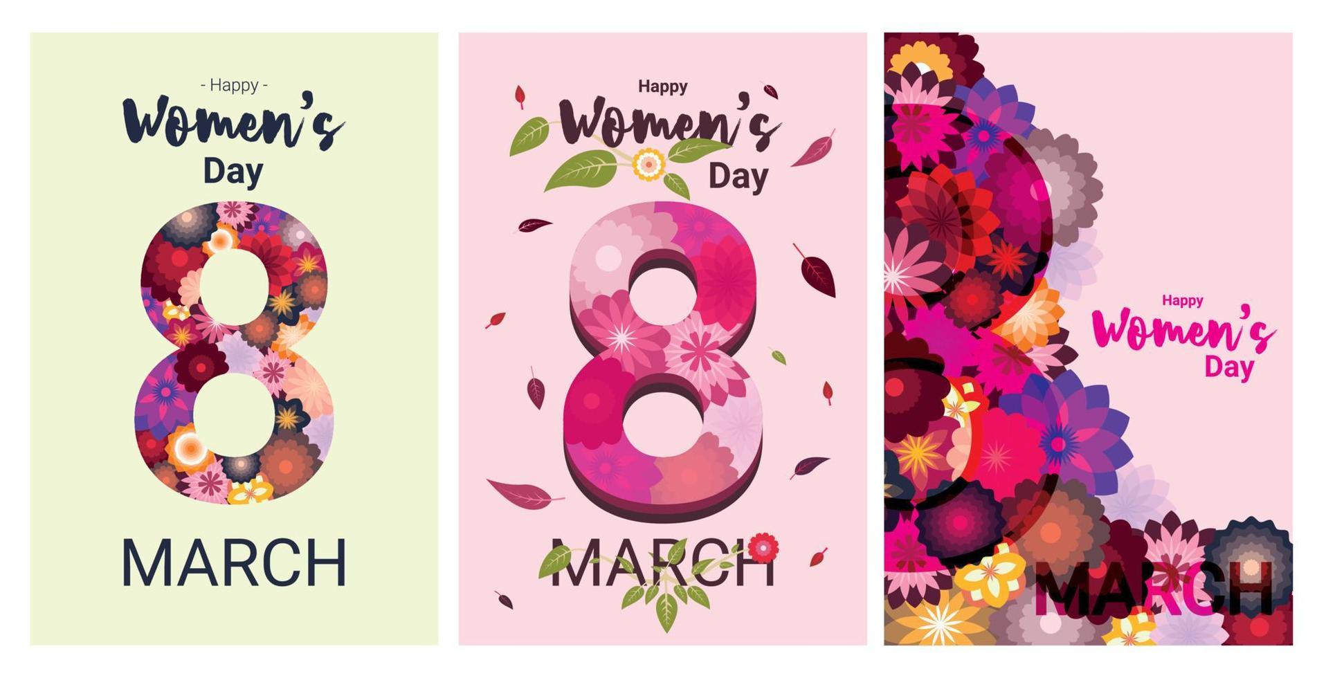 Happy Women's international day. Vector illustration background.