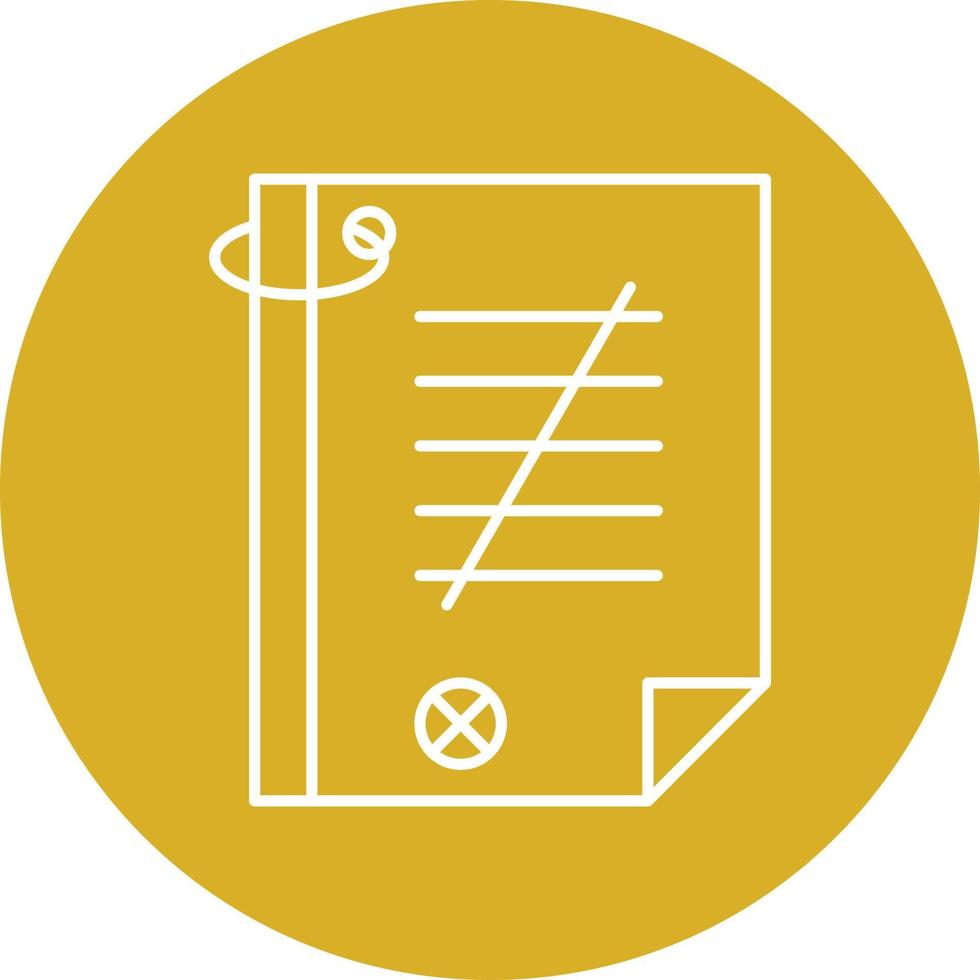 Exam Result Icon Style vector