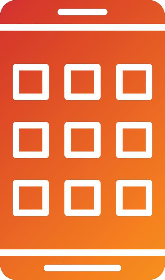 Mobile Apps Icon Style vector