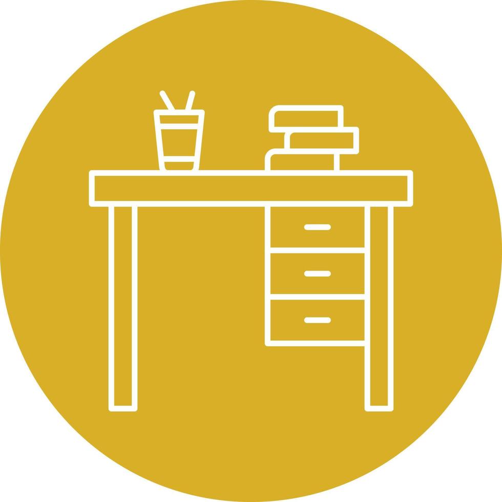 Desk Icon Style vector