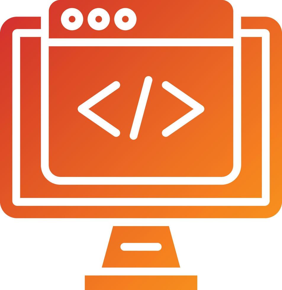 Programming Icon Style 6135141 Vector Art at Vecteezy