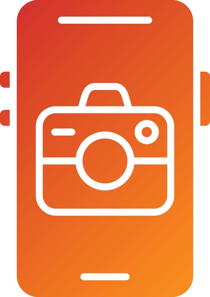 Mobile Camera Icon Style vector