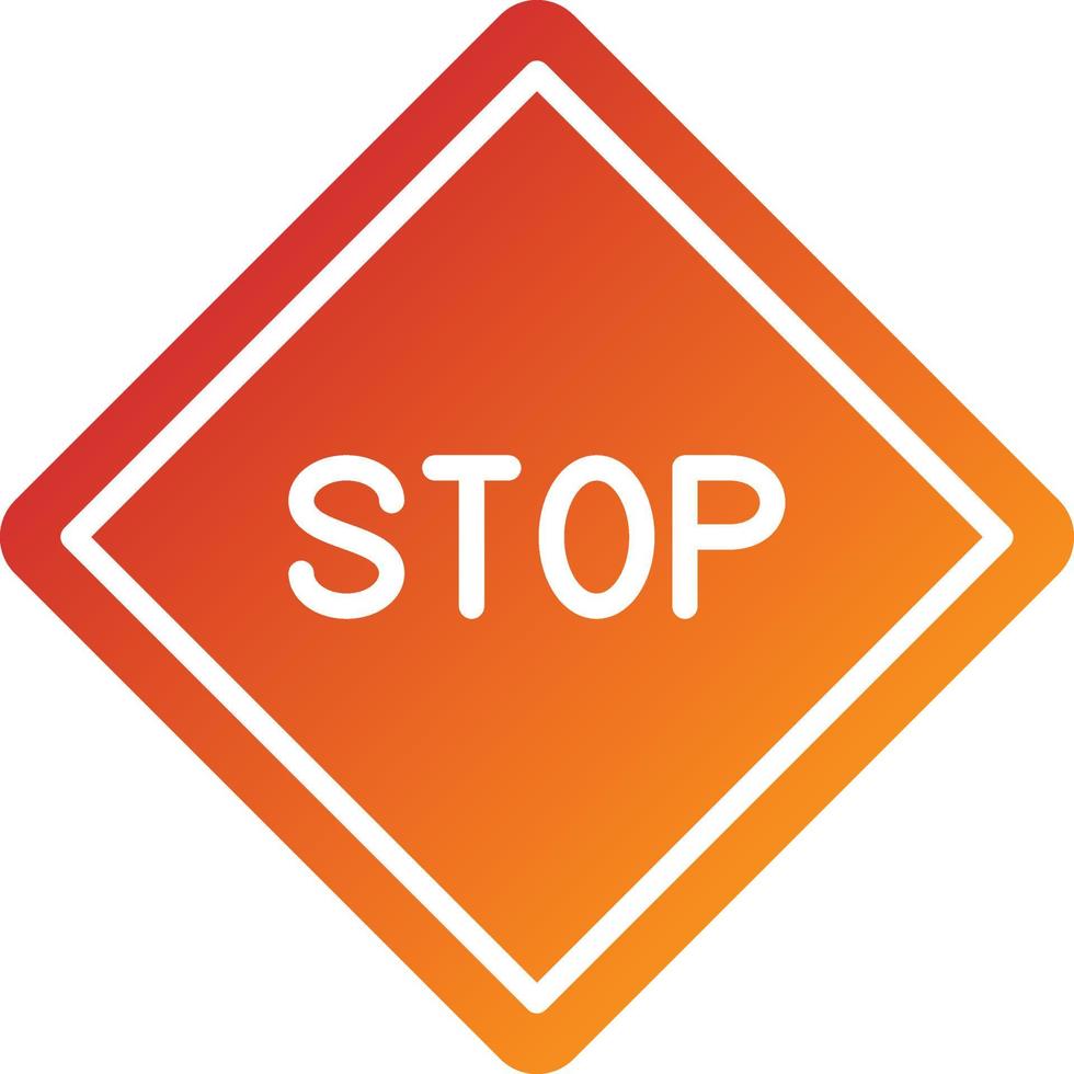 Stop Sign Icon Style vector