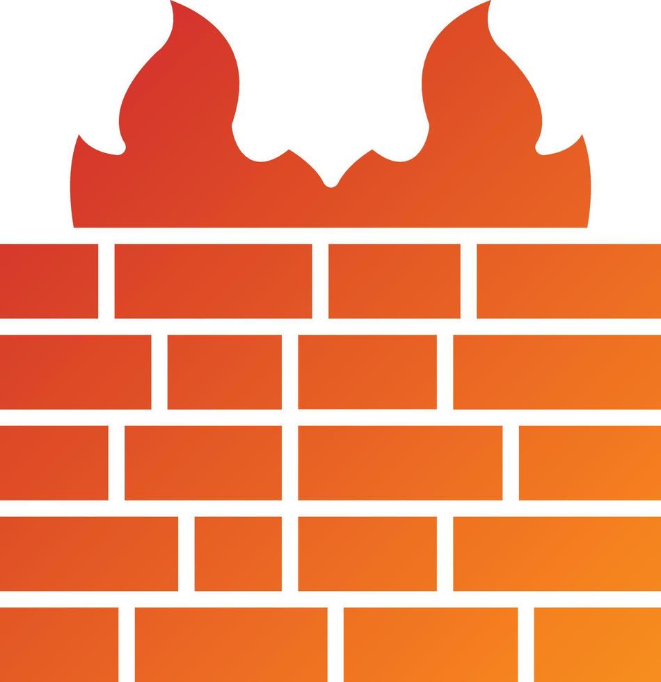 Firewall Icon Style vector