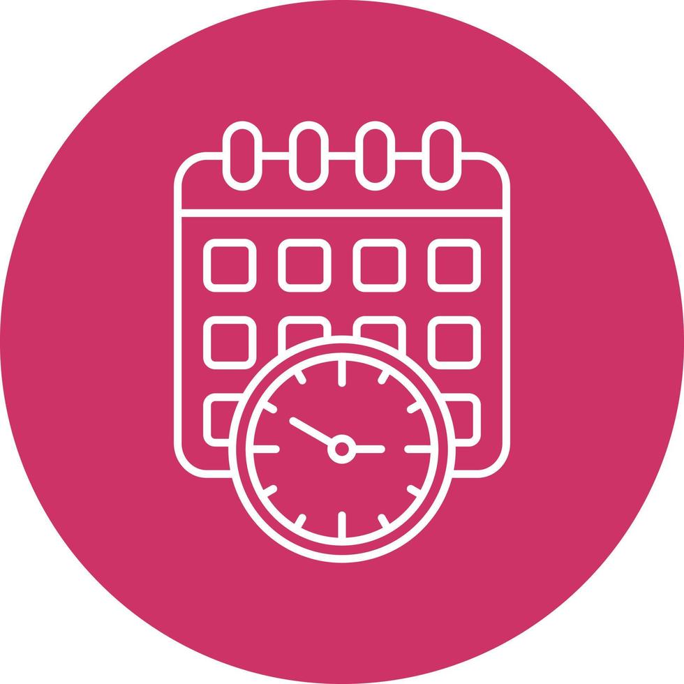 estilo de icono de horario vector