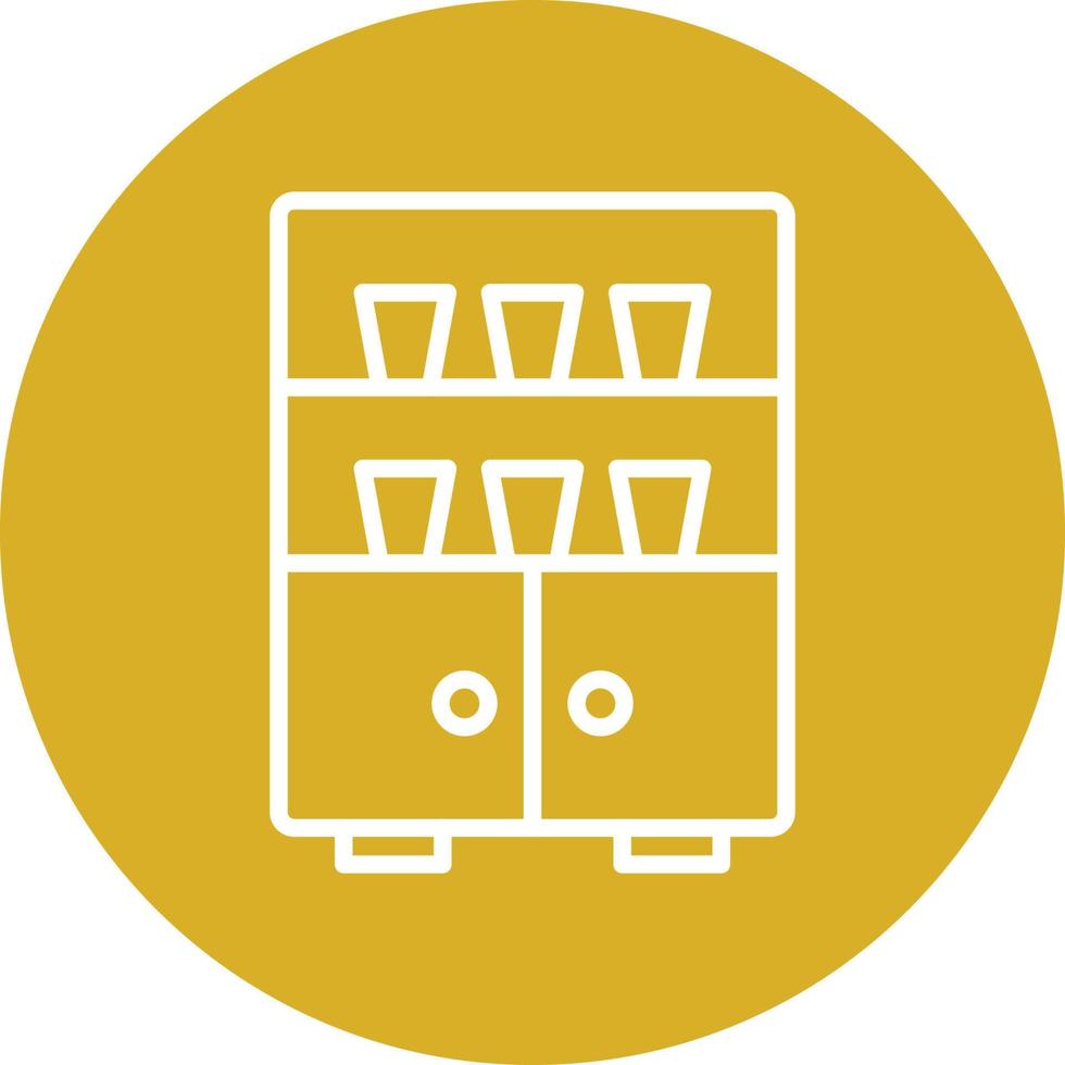 Cupboard Icon Style vector