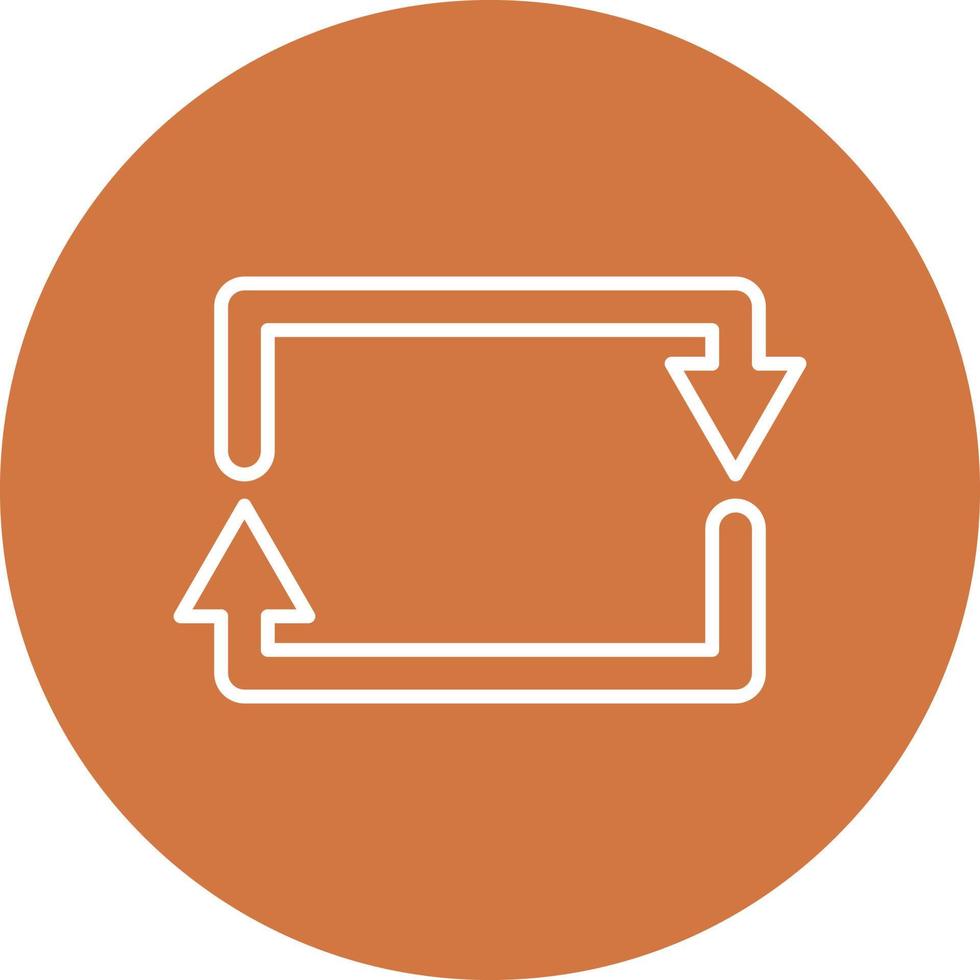 Rectangular Arrow Icon Style vector